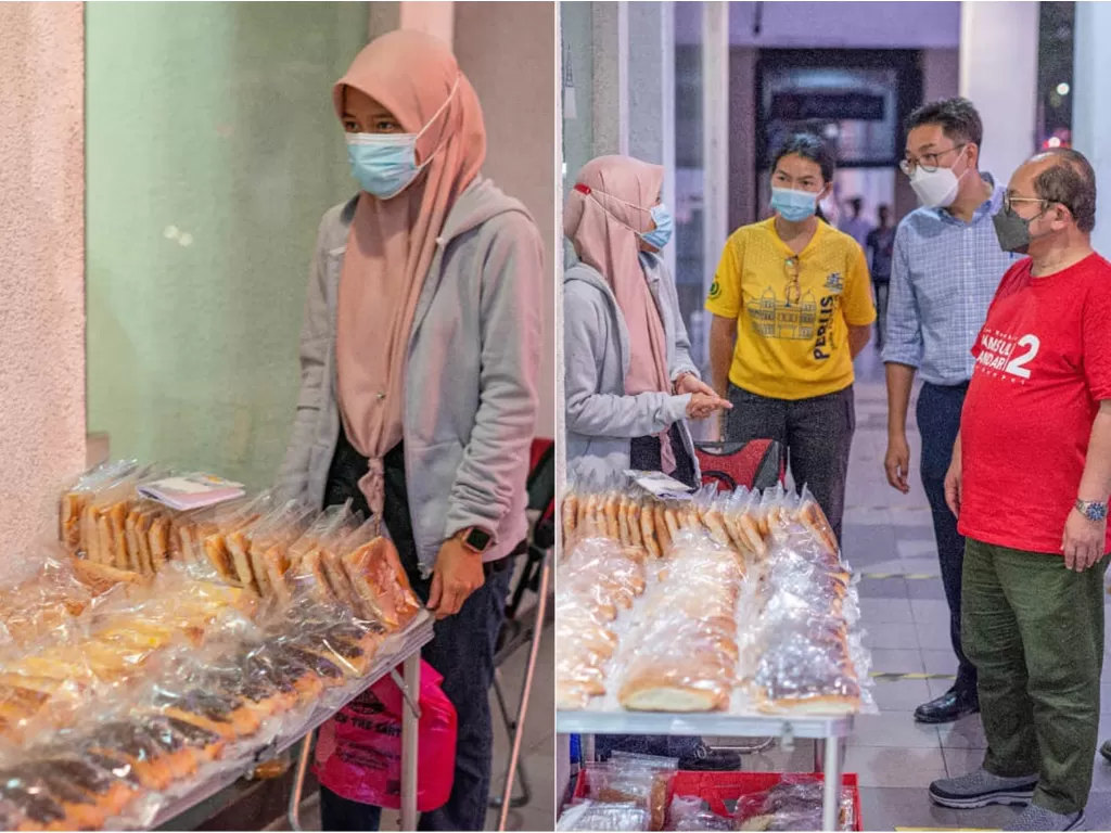 Wanita penjual roti. (Facebook/Shamsul Iskandar Mohd Akin)