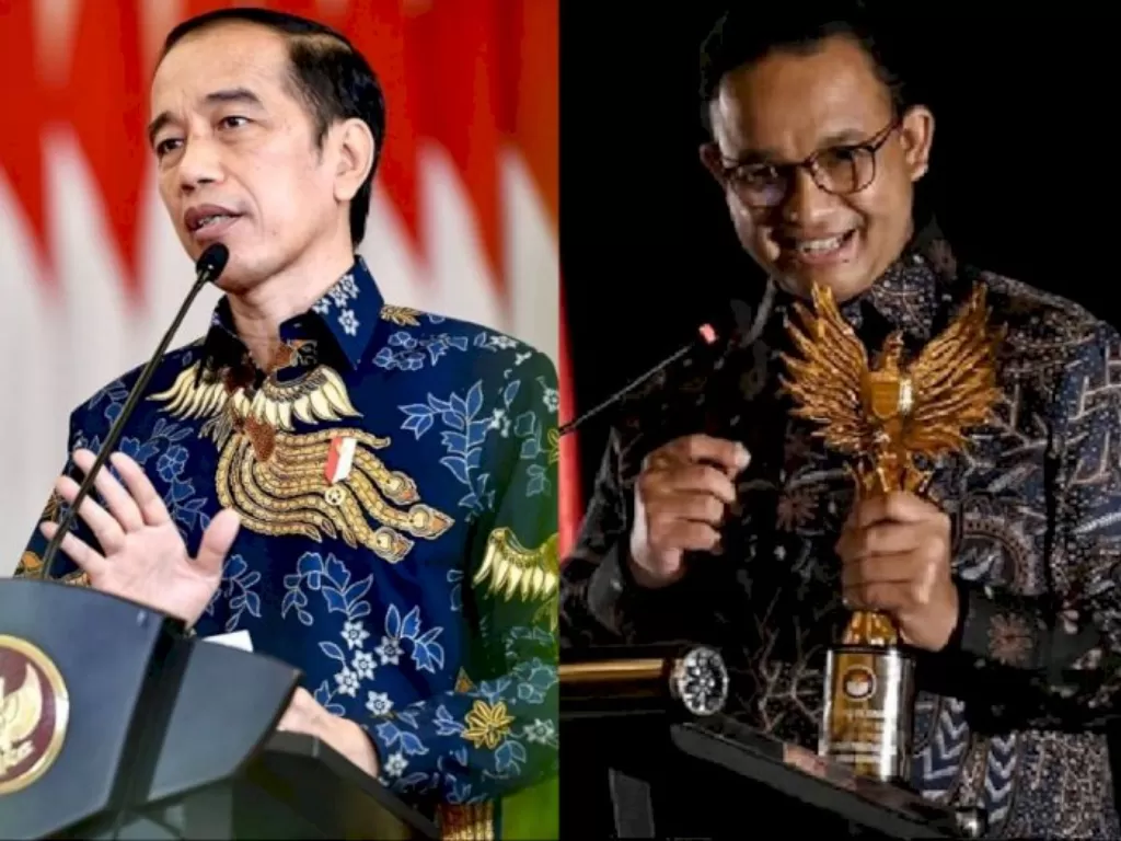 Kiri: Jokowi (Instagram/@jokowi), Kanan: Anies Baswedan. (Instagram/aniesbaswedan).