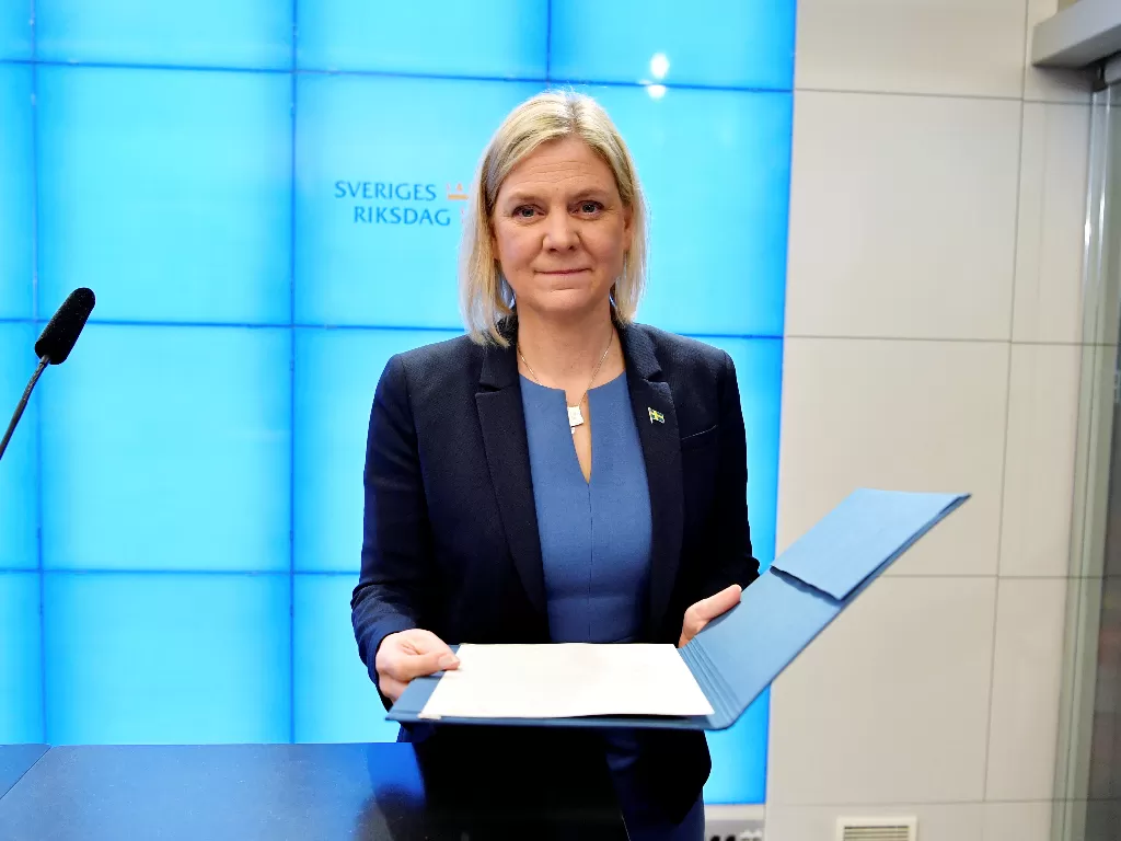 PM Swedia yang mengundurkan diri. (Reuters/TT NEWS AGENCY)