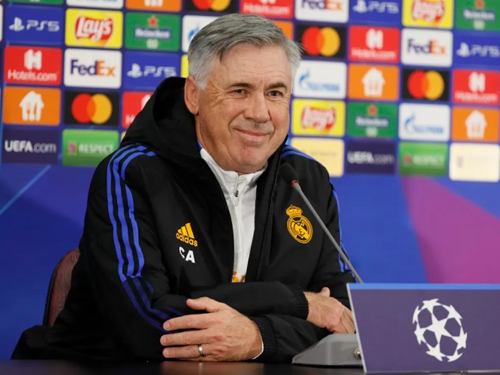 Juru taktik Real Madrid Carlo Ancelotti. (REUTERS/Gleb Garanich)