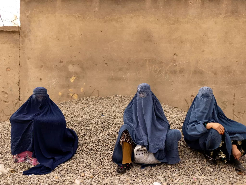 Ilustrasi wanita Afghanistan yang dijual. (REUTERS/Jorge Silva)