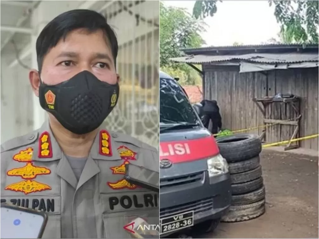 Polisi ungkap identitas korban mutilasi di Bekasi (ANTARA/Darwin Fatir)