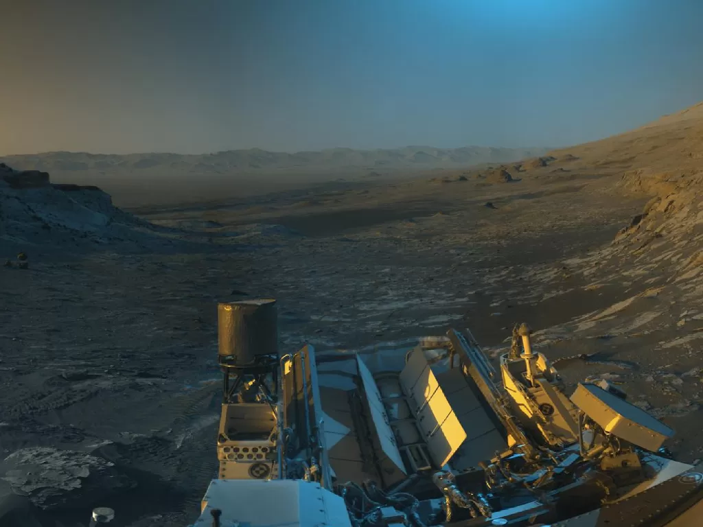 Pemandangan indah permukaan planet Mars yang ditangkap oleh Rover Curiosity (photo/Dok. NASA/JPL-Caltech)