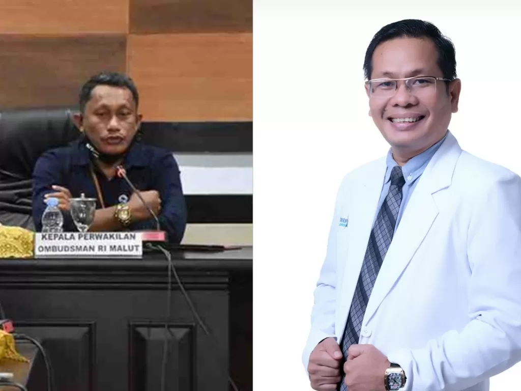 Kepala Perwakilan Ombudsman RI Provinsi Maluku Utara Sofyan Ali (Kiri) dan Ketua IDI Sumut, dr Ramlan Sitompul (Kanan). (Foto/Istimewa).   