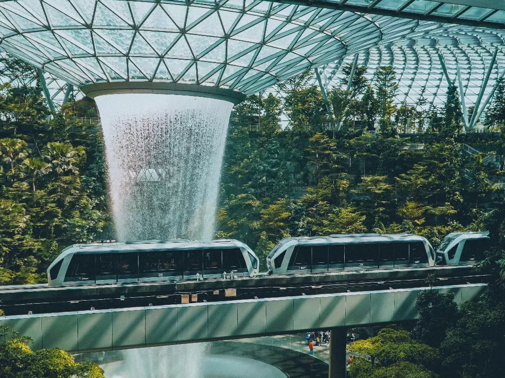 Bandara Changi di Singapura. (photo/Ilustrasi/Pexels/Marvin Chandiary)