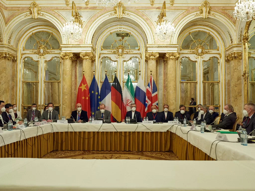 Pertemuan komisi bersama JCPOA di Wina. (Reuters/EU Delegation in Vienna)