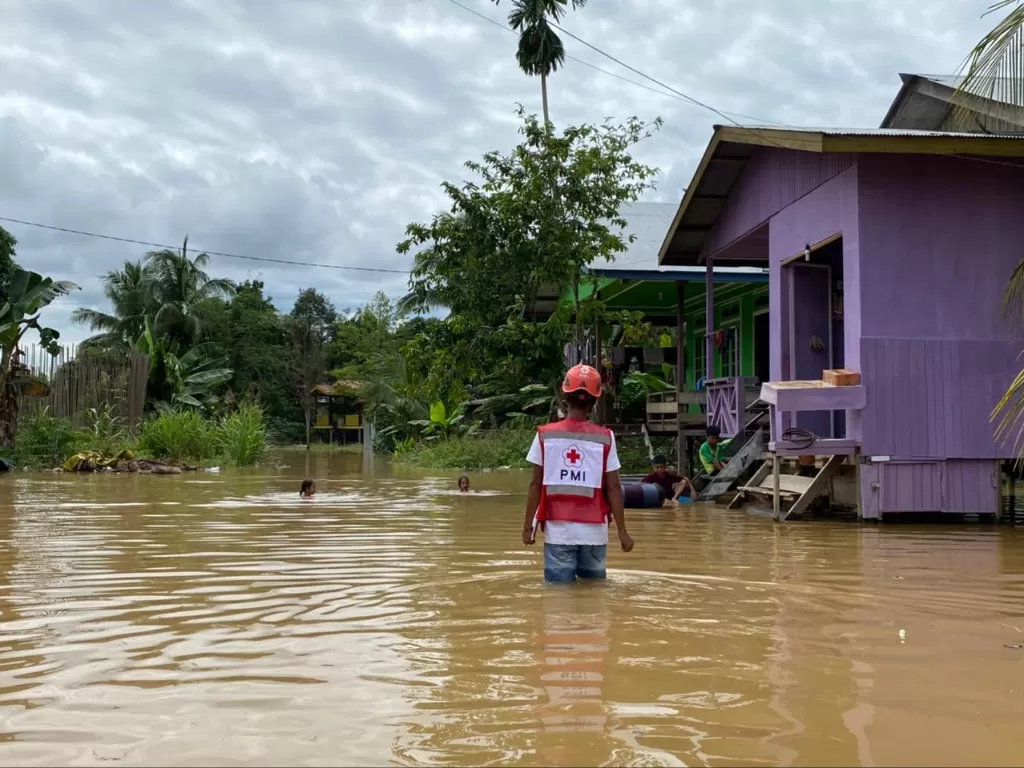 Banjir merendam 3 kampung di Pelosok Berau (Edi Akbar/IDZ Creator Community)