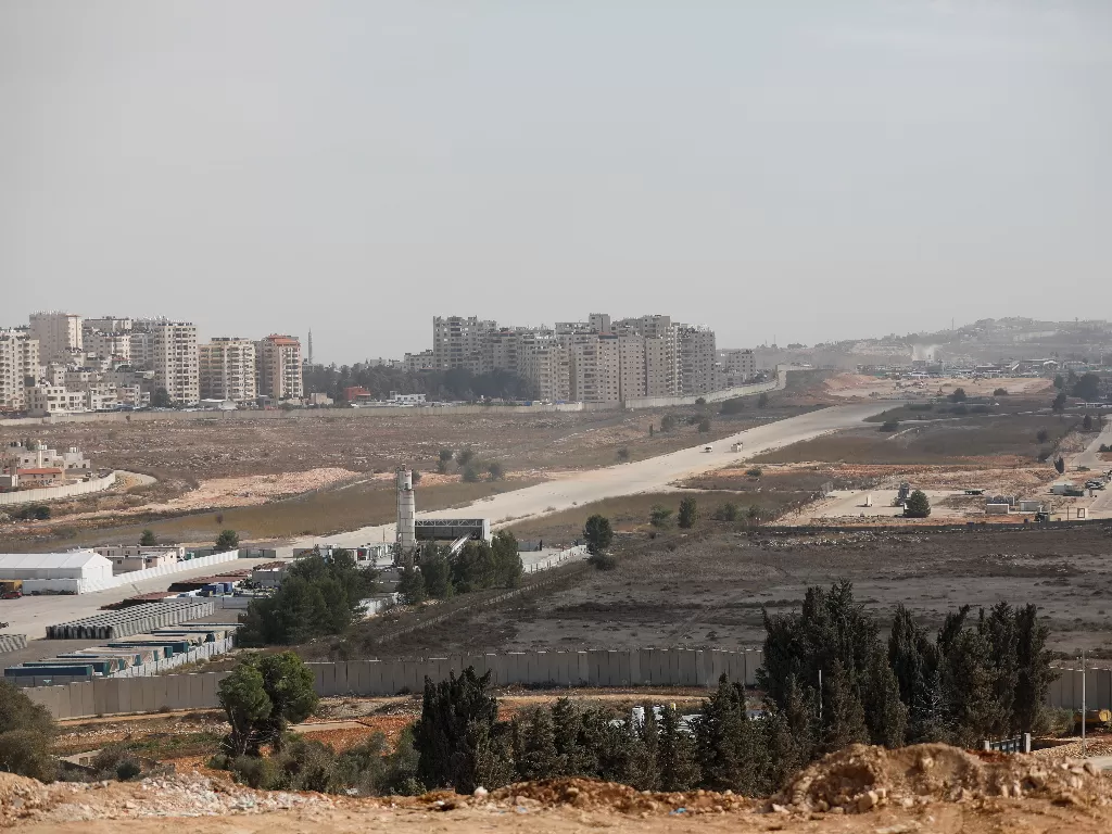 Israel bangun pemukinan di Tepi Barat. (REUTERS/Mohamad Torokman)