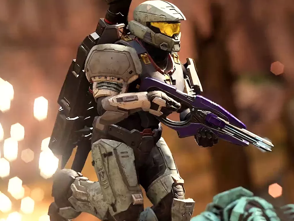 Tampilan in-game footage dari Halo Infinite (photo/Xbox Game Studios via. Rock Paper Shotgun)