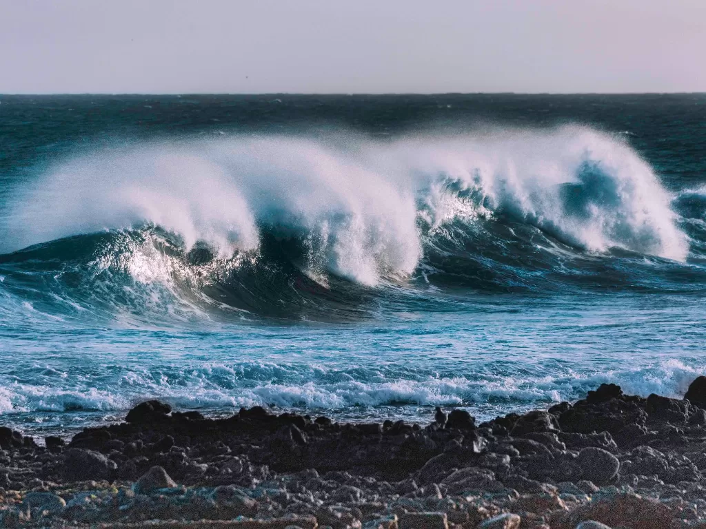 Ilustrasi gelombang laut. (Pexels/Allan Watson)