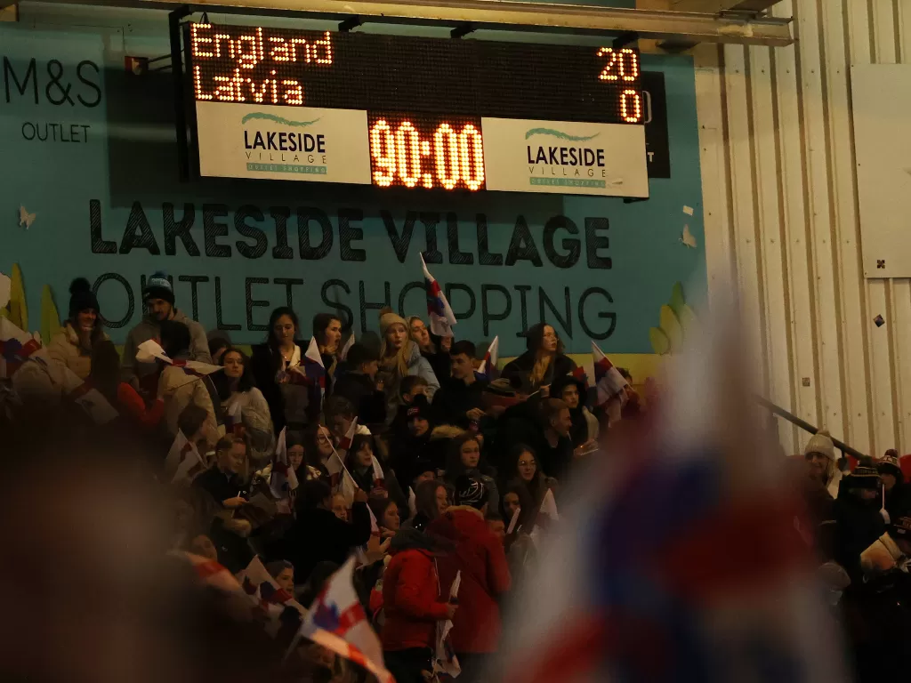 Inggris 20-0 Latvia dalam kualifikasi Piala Dunia Wanita 2023 (REUTERS/Molly Darlington)