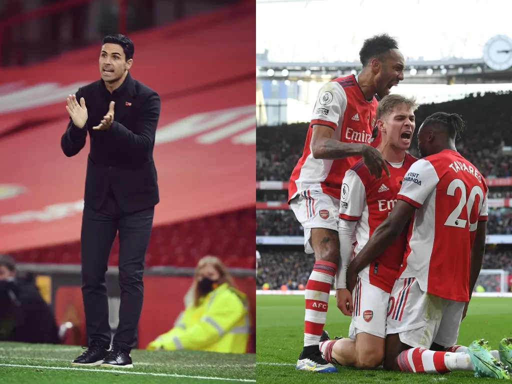 Mikel Arteta (kiri) dan Arsenal (kanan). (photo/Dok. Arsenal via Instagram)