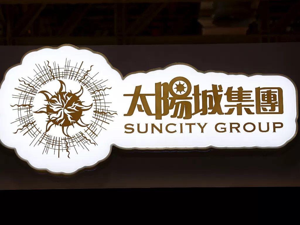 Logo Suncity Group Makau. (REUTERS/Bobby Yip)