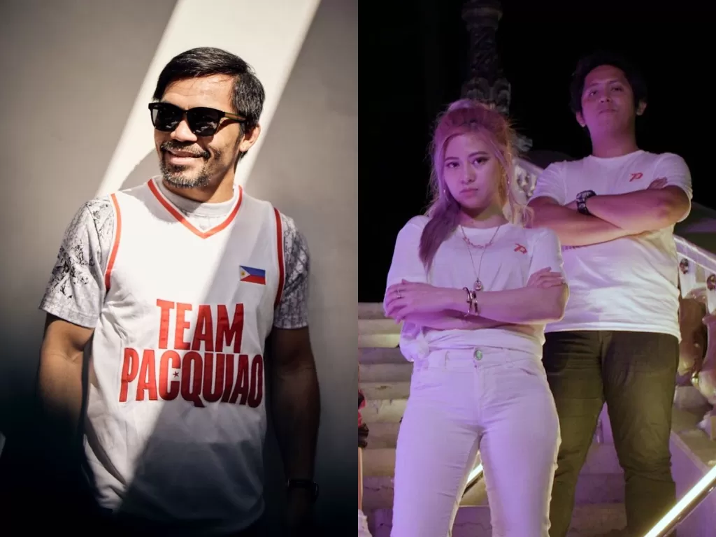 Manny Pacquiao (kiri) dan Team Pacquiao (kanan). (photo/Manny Pacquiao dan Team Pacquiao via Instagram)
