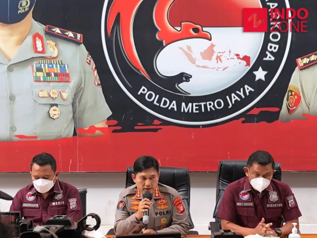 Konferensi pers Polda Metro terkait kasus narkotika Jeff Smith di Mapolda Metro Jaya, Jakarta. (INDOZONE/Samsudhuha Wildansyah)