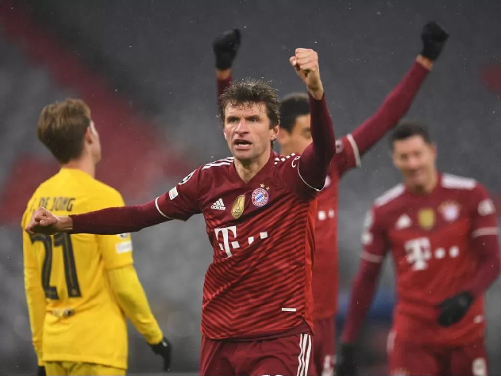 Bintang Bayern Munchen Thomas Muller. (REUTERS/Andreas Gebert)