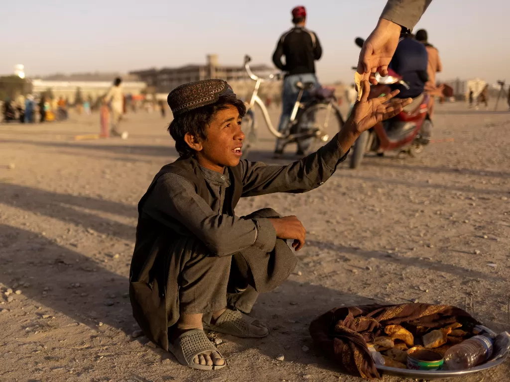 Krisis kemanusiaan di Afghanistan. (REUTERS/Jorge Silva)