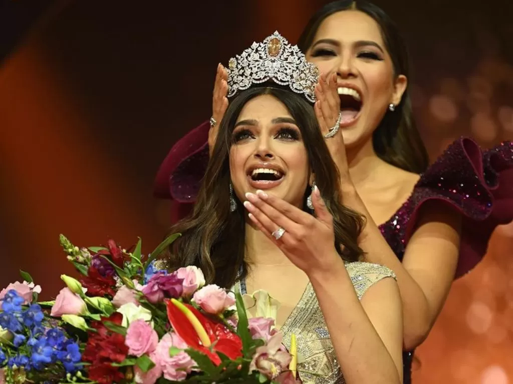 Miss Universe 2021 dari India. (Instagram/@dpidamu)