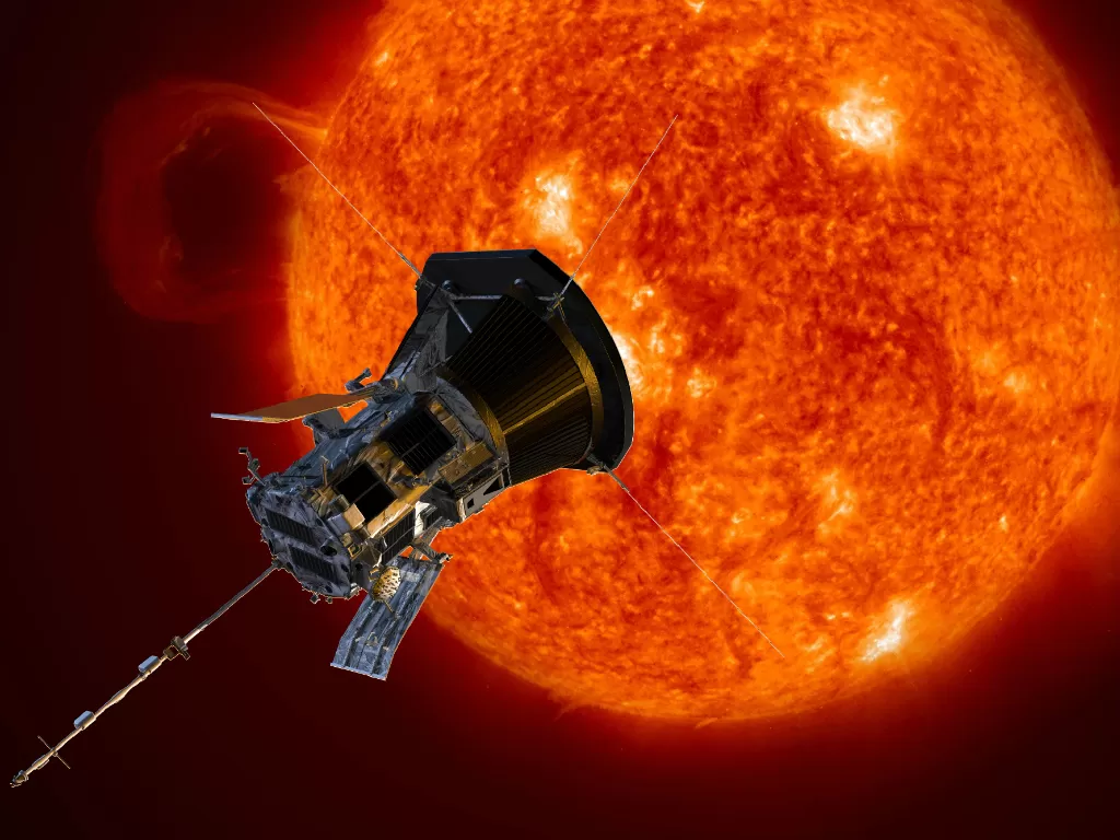 Ilustrasi satelit NASA yang berada di dekat Matahari (Ilustrasi/NASA)