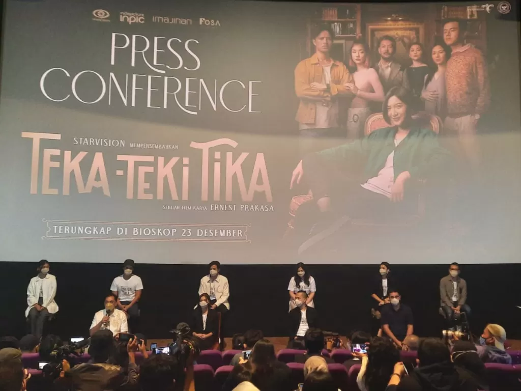 Press Conference Film 'Teka Teki Tika'. (INDOZONE/M Fadli)