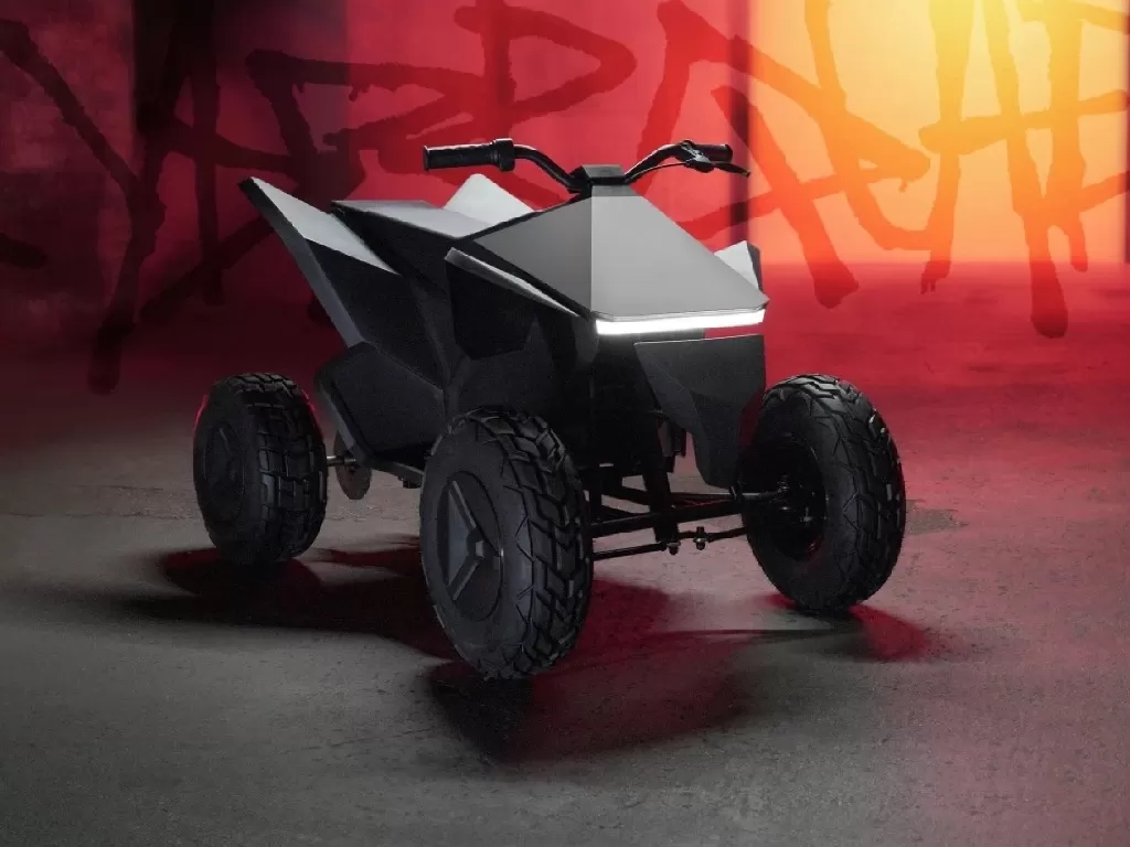 Tampilan ATV listrik Cyberquad for Kids besutan Tesla (photo/Tesla)