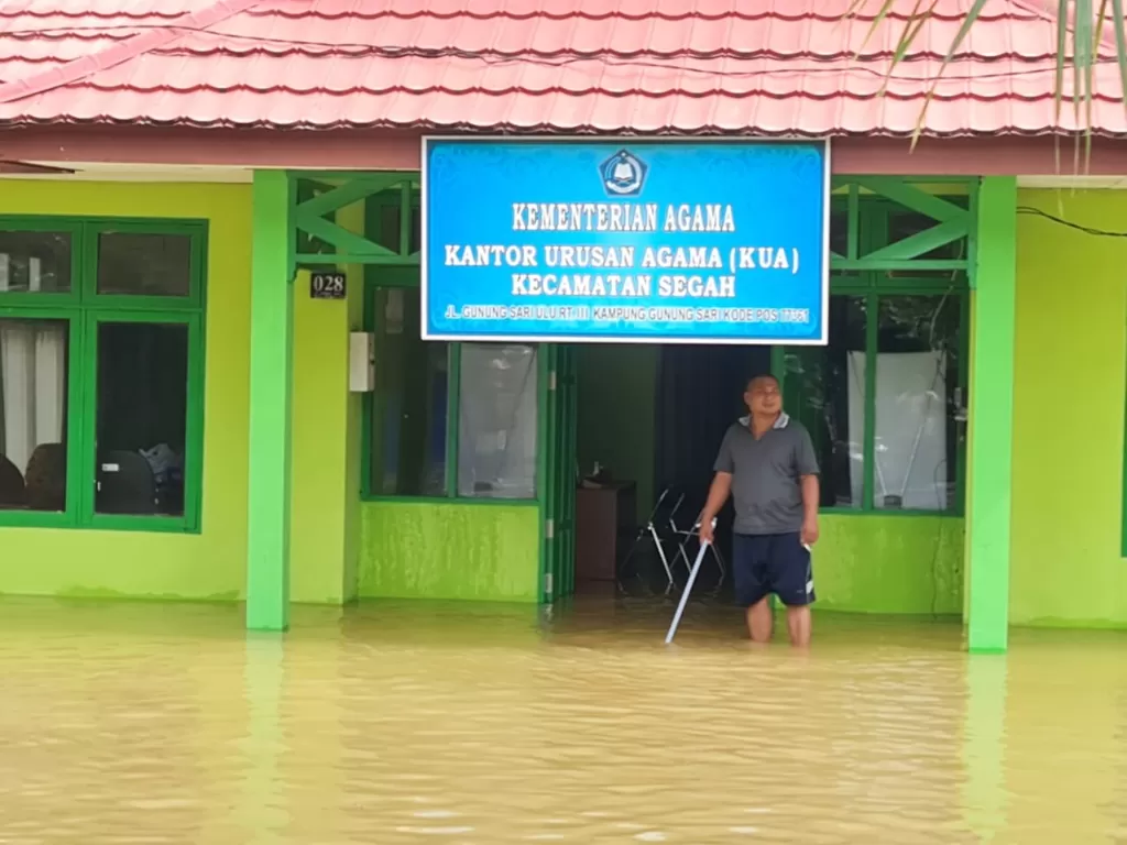 Banjir di Kab. Berau, Kalimantan Timur. (Edi Akbar/IDZ Creator Community)