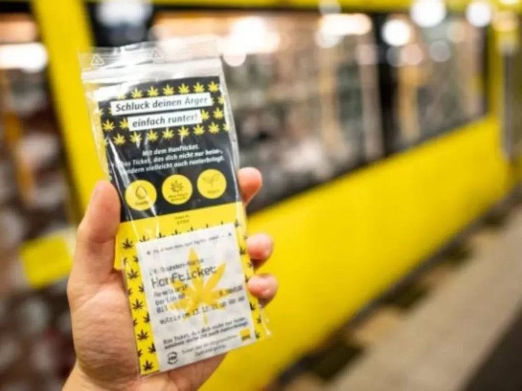 Tiket kereta api yang bisa dimakan, ditemukan di Jerman. (photo/Dok. The Local de)