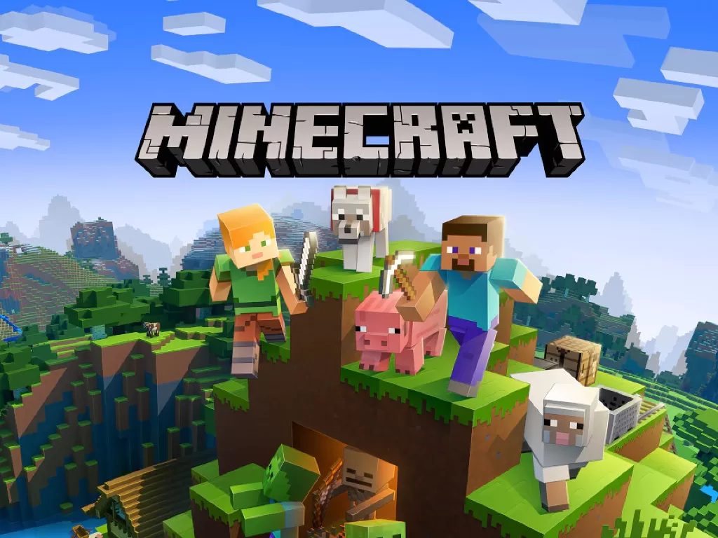Ilustrasi game Minecraft besutan Mojang Studios (photo/Microsoft/Mojang Studios)