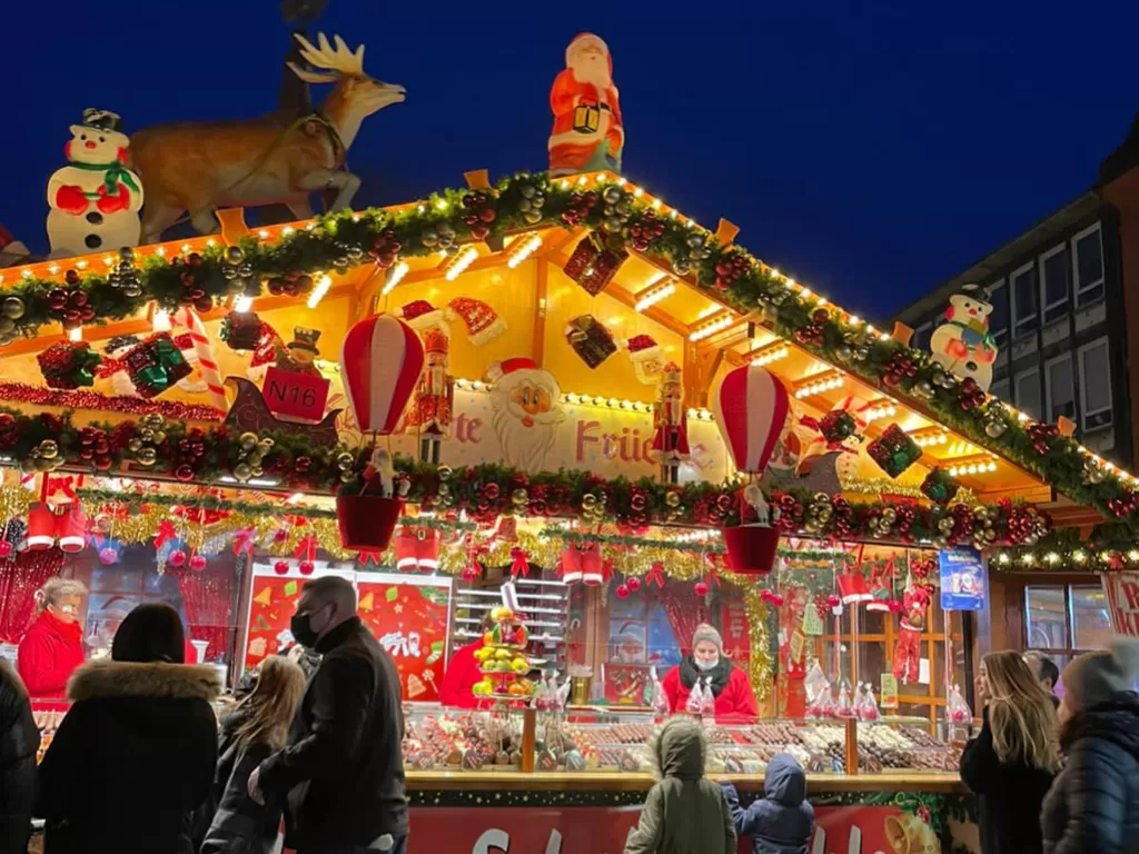 Pasar Natal di Frankfurt dibuka dengan aturan ketat (Aulia Kurnia/IDZ Creator Community)