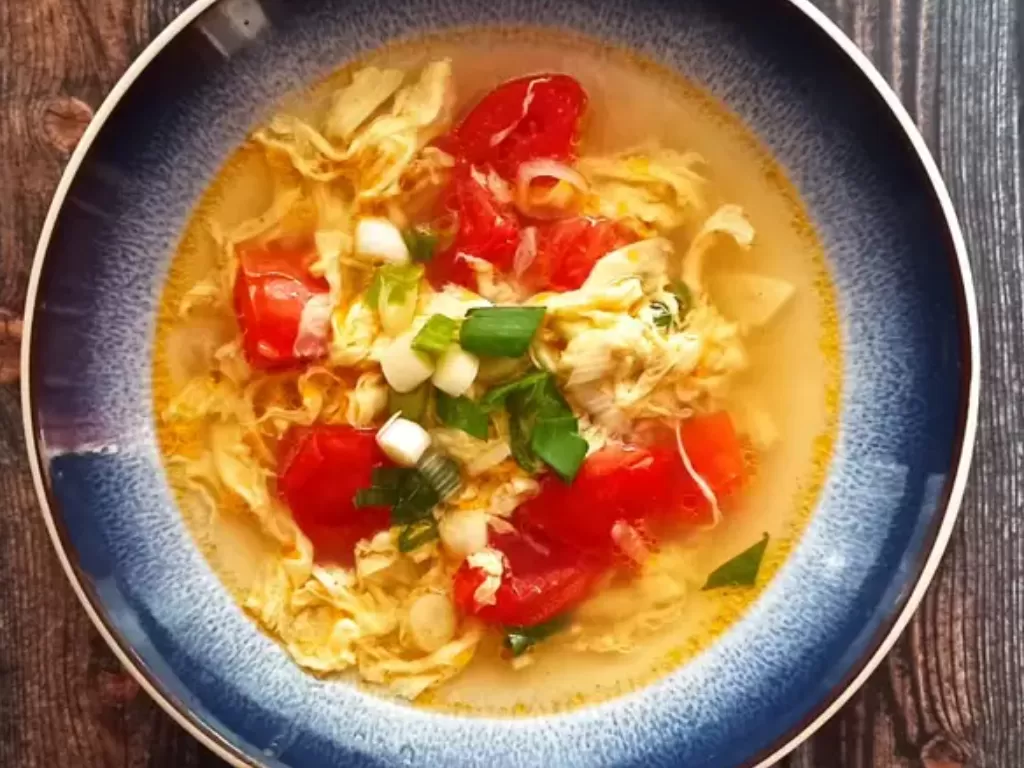 Sup Telur Tomat (Cookpad/@titisari)