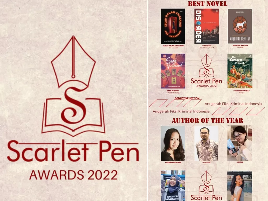 Nominasi Scarlet Pen Awards 2022. (Istimewa).
