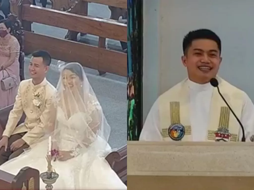 Pendeta yang nikahkan mantan kekasih dengan pria lain. (Foto/ABS-CBN News)