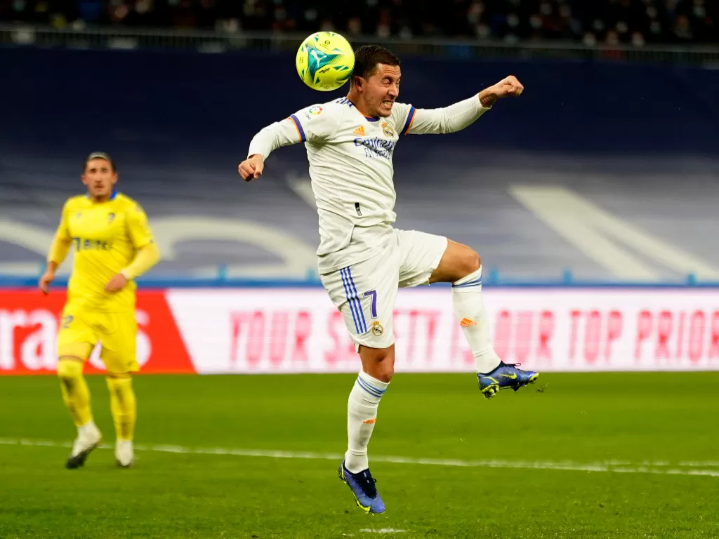 Pemain Real Madrid, Eden Hazard. (photo/REUTERS/JUAN MEDINA)