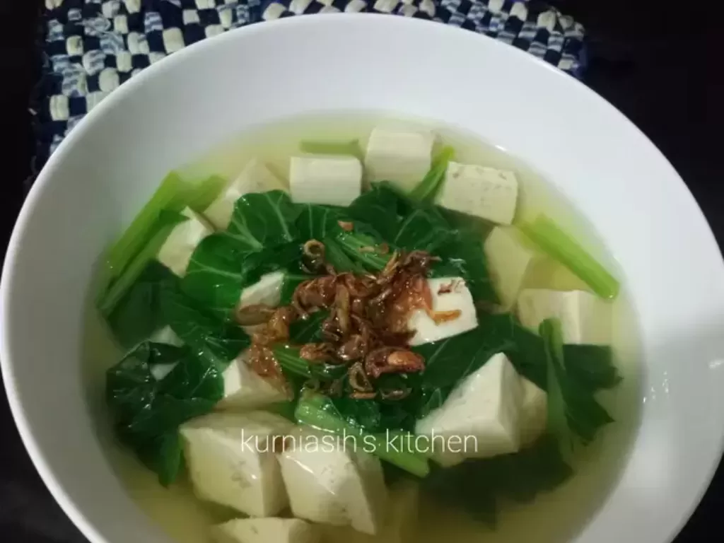 Sup Tofu dan Sayuran (Cookpad/Kurniasih's Kitchen)