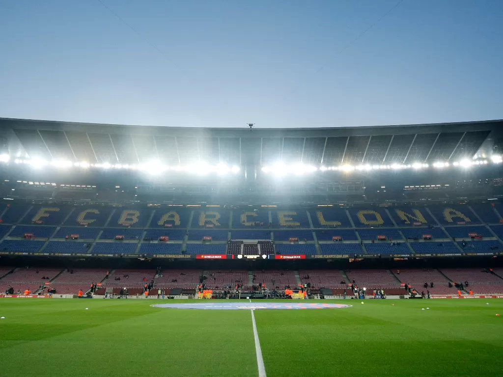 Stadion Camp Nou, markas Barcelona. (REUTERS/Albert Gea)