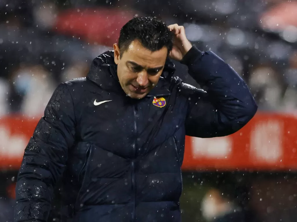 Xavi Hernandez, pelatih Barcelona (REUTERS/Marcelo Del Pozo)