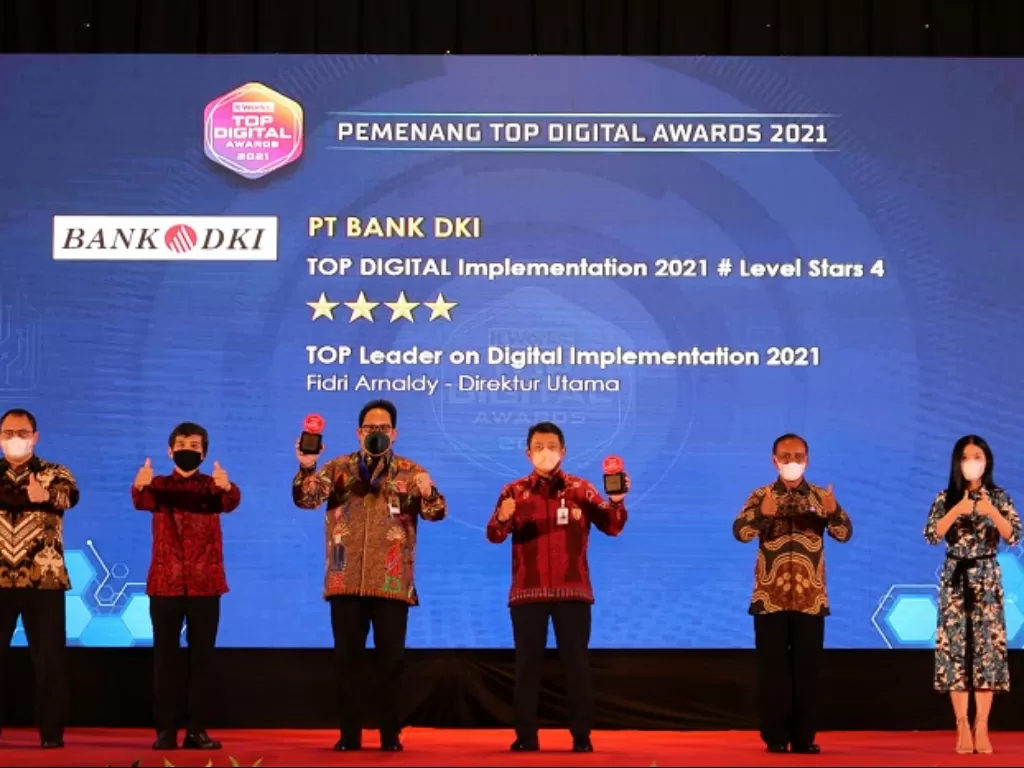 Pemprov DKI Jakarta meraih penghargaan Digital Award. (Dok Pemprov DKI)