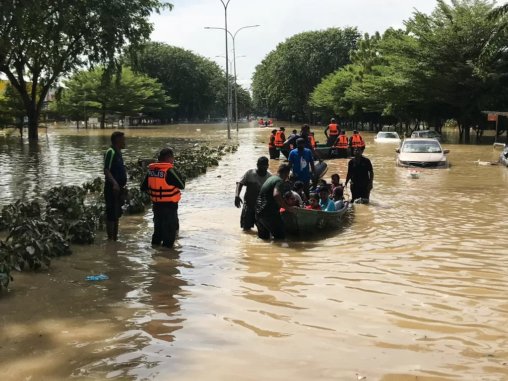 Banjir di Malaysia. (REUTERS/Ebrahim Harris)