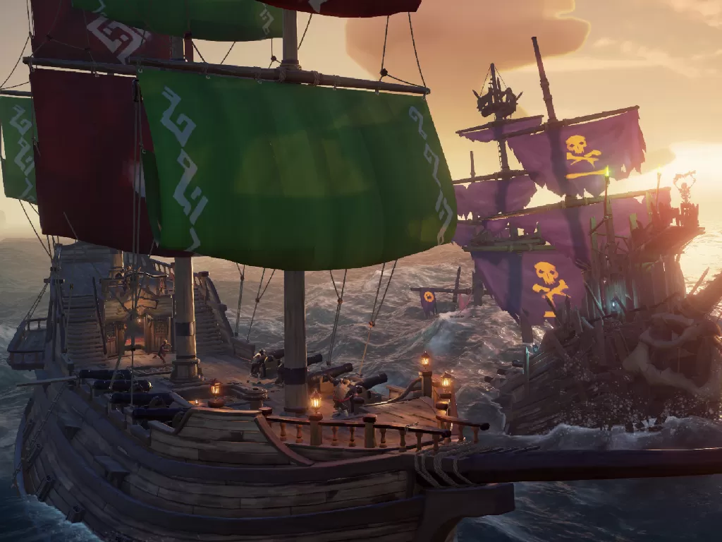 Tampilan gamplay darI Sea of Thieves besutan Rare (photo/Xbox Game Studios)