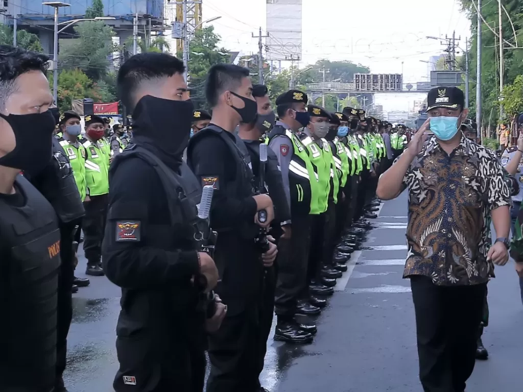 Polrestabes Semarang bersama Pemerintah Kota Semarang menyelenggarakan Apel (Foto: Istimewa)