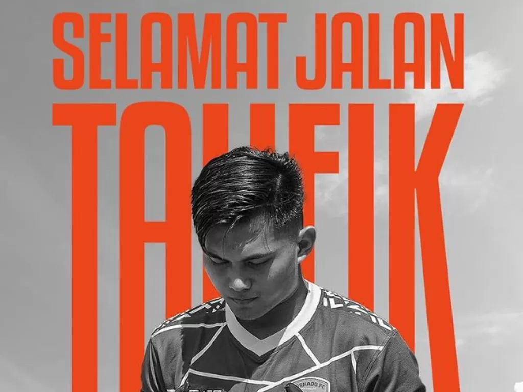 Taufik Ramsyah, mendiang kiper klub Liga 3 Tornado FC Pekanbaru (Instagram/@tornadofcpekanbaru)