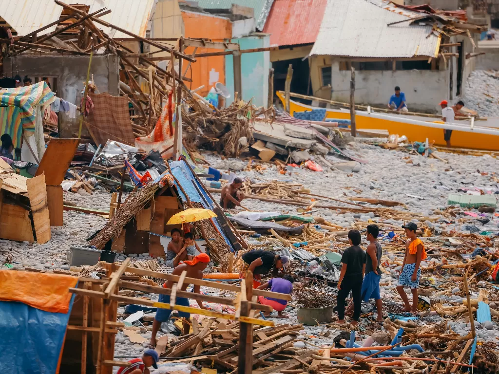 Dampak topan Rai di Filipina. (REUTERS/Jilson Tiu)