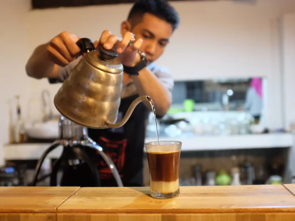 Bisnis kopi di Sulawesi Selatan. (Rudi Hartono/IDZ Creators)