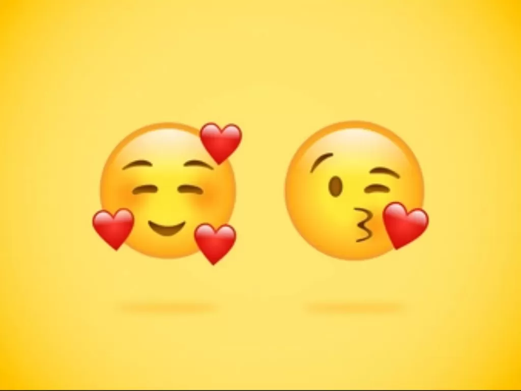 Ilustrasi emoji 'love'. (freepik)
