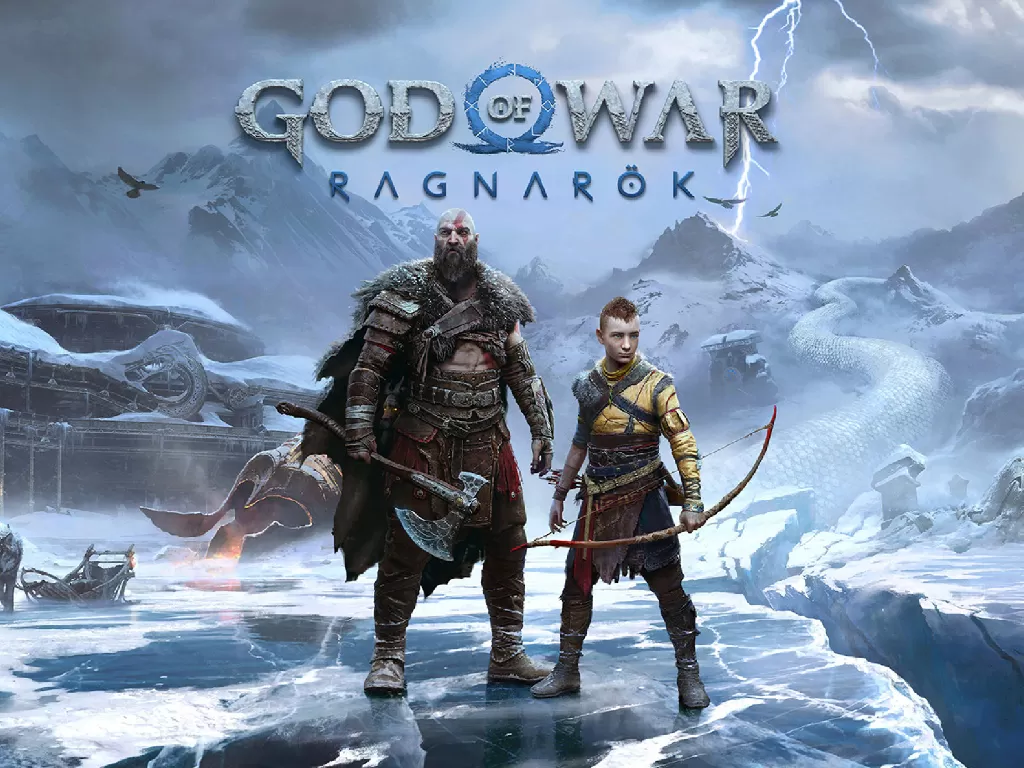 Tampilan keyart dari game God of War Ragnarok (photo/Sony Interactive Entertainment)