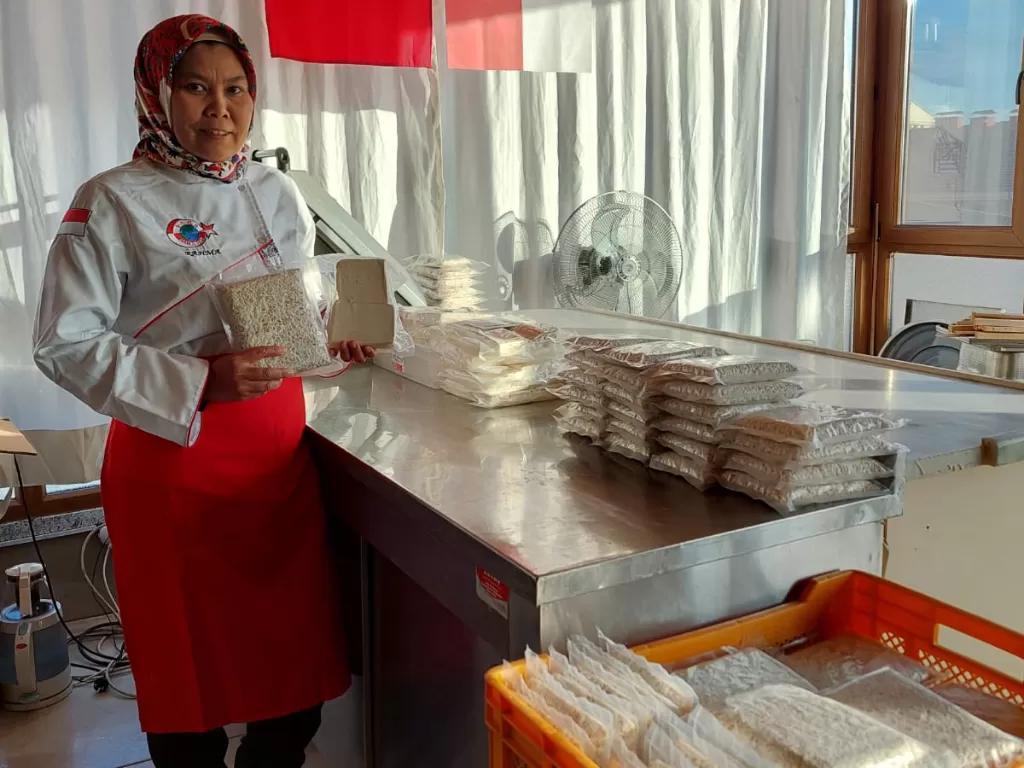 Rahma, sukses bisnis tahu dan tempe di Turki. (Dea Audia Santi/IDZ Creators)
