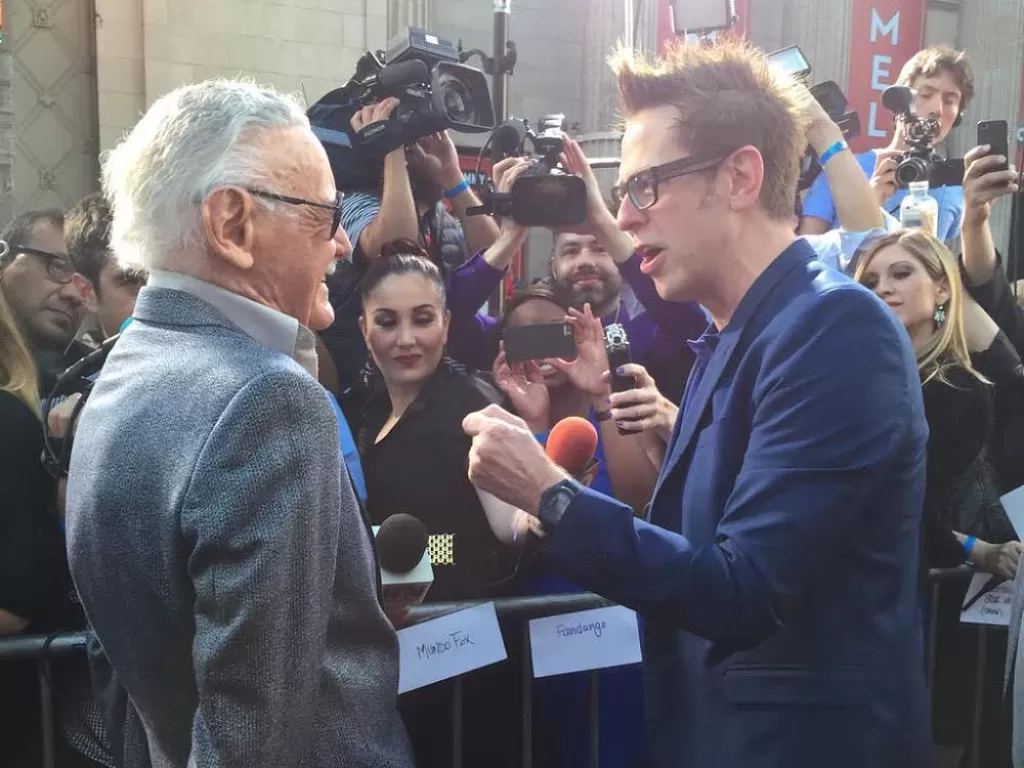 James Gunn bersama Stan Lee (Instagram/jamesgunn)