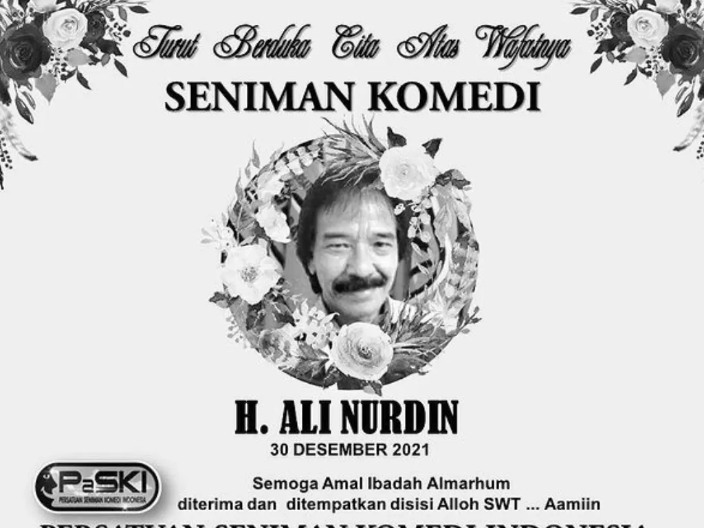 Pelawak Senior Ali Nurdin meninggal dunia. (Instagram/@ekopatriosuper)