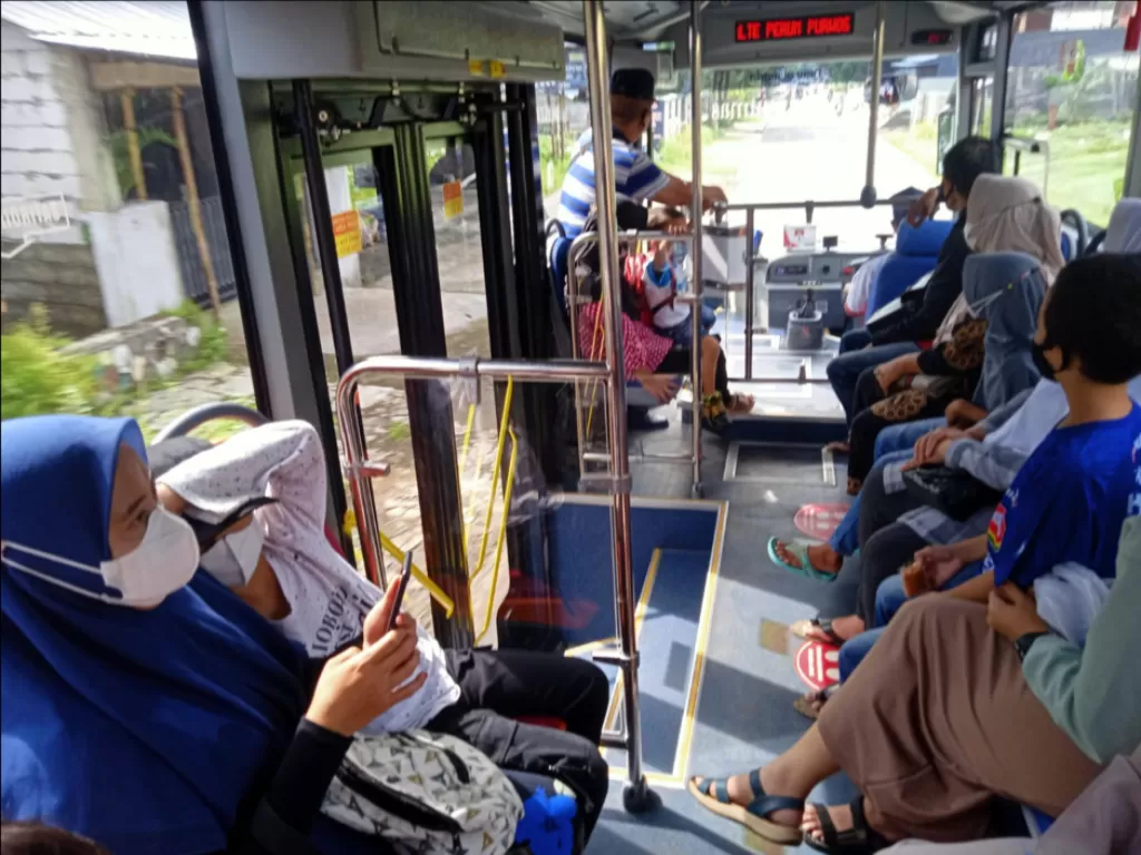 BTS Bus Trans Banyumas mulai beroperasi. (Elga Galuh/IDZ Creators)