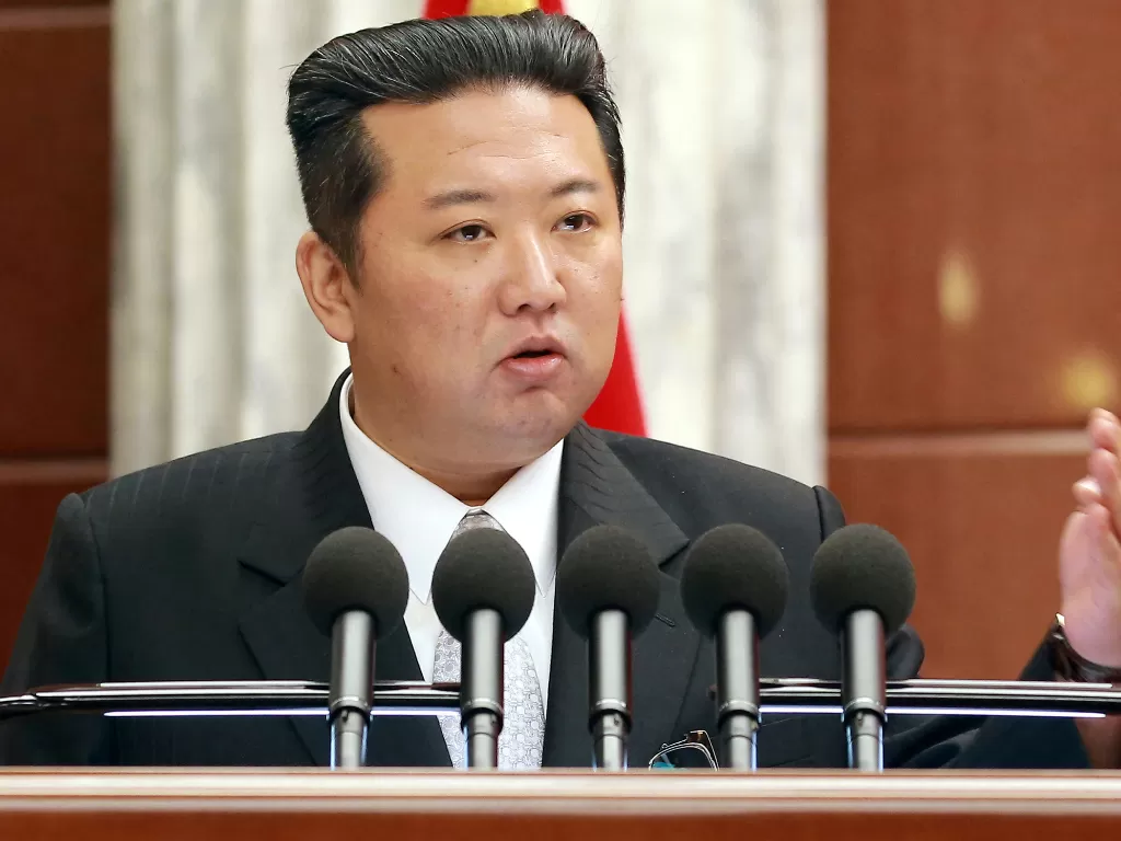 Pemimpin Tertinggi Korea Utara Kim Jong-un. (KCNA via REUTERS)